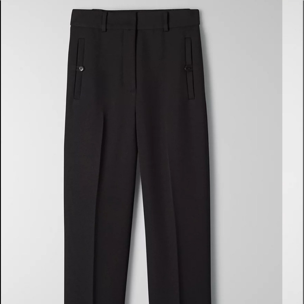 Aritzia Babaton Club Cuffed Pant in dusty mauve